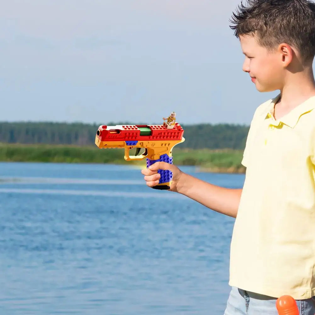 Educational Plastic Shooting Gun Block Puzzle Toy Launchable Weapon Building Blocks and Bricks Beauty Trend Shop