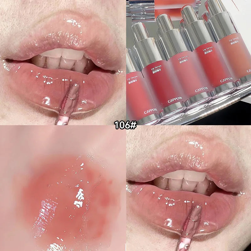 Cappuvini Baby Bottle Lip Gloss — Hydrating Mirror Finish, Glass-Effect Lip Gloss for Jelly-Like Lips, Beauty Trend Shop