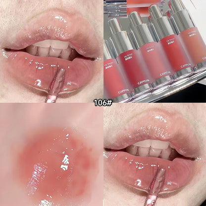 Cappuvini Baby Bottle Lip Gloss — Hydrating Mirror Finish, Glass-Effect Lip Gloss for Jelly-Like Lips, Beauty Trend Shop