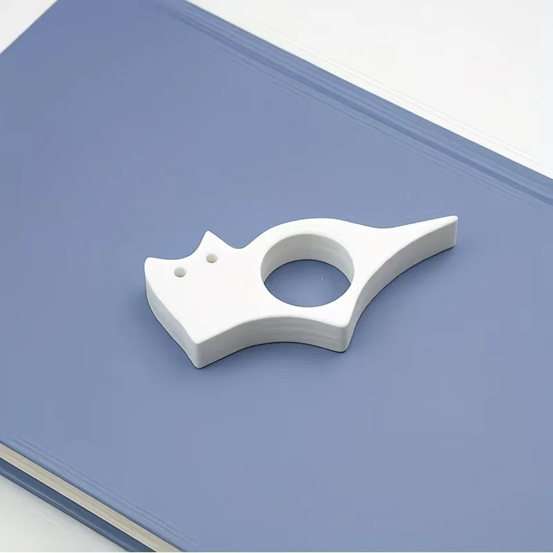 Ergonomic Cat-Shaped Thumb Bookmark  Reading Aid  Page Holder  Prevents Hand Pressure, Sweat, and Slipping Beauty World Shop
