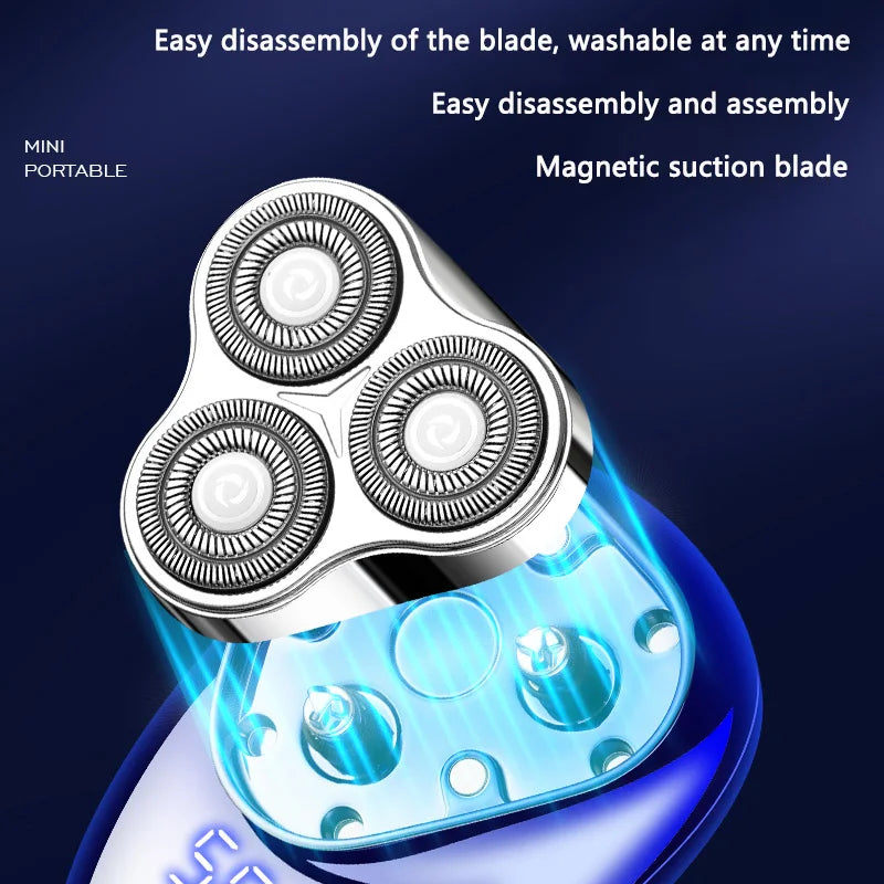 Men's Electric Shaver, USB Rechargeable, with Digital Display Function, Compact and Portable, Suitable for Business Travel, Is a Holiday Gift for Men. Beauty World Shop