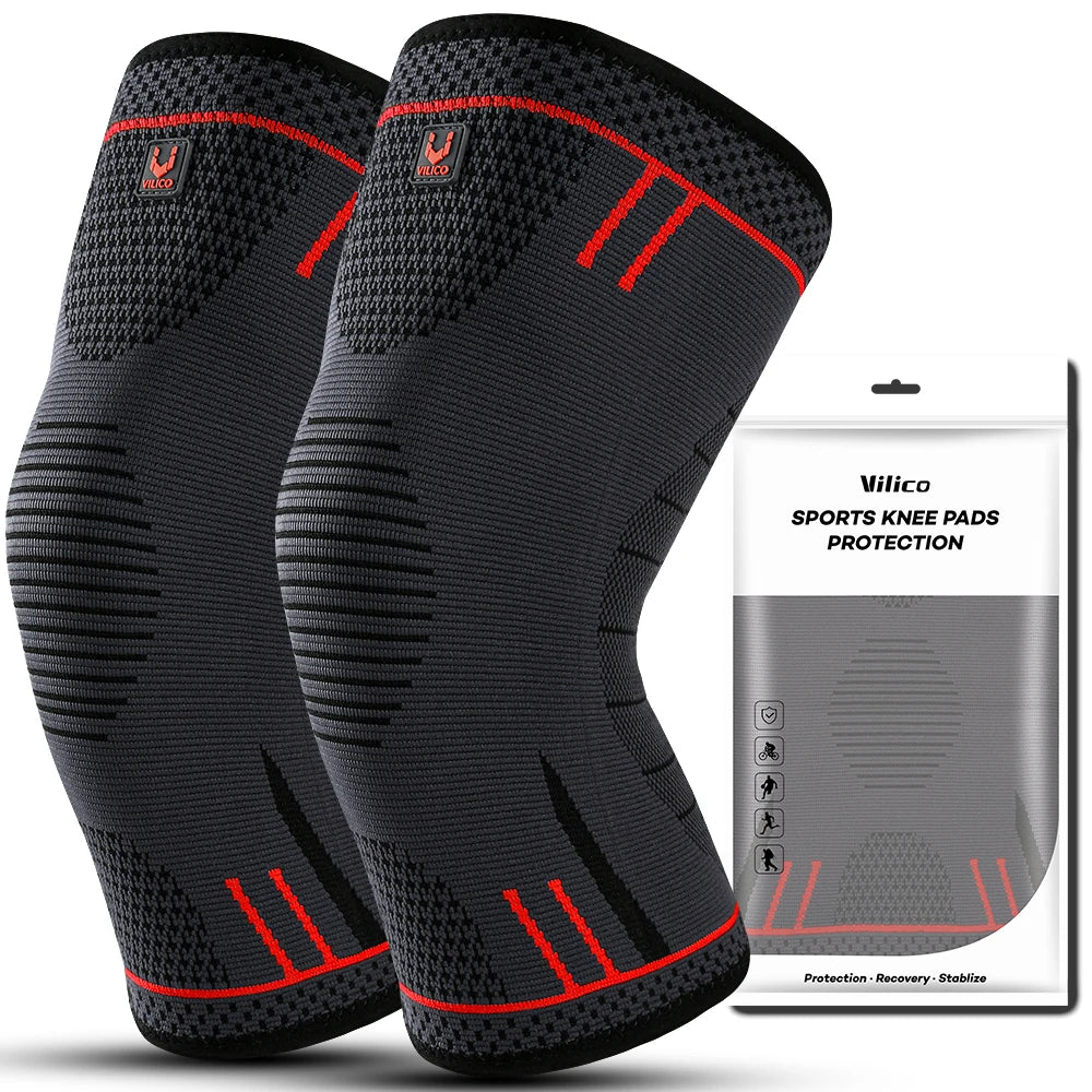 Professional Knee Support Compression Knee Sleeve Anti Slip Silicone Knee Braces for Knee Pain Meniscus Tear Beauty World Shop