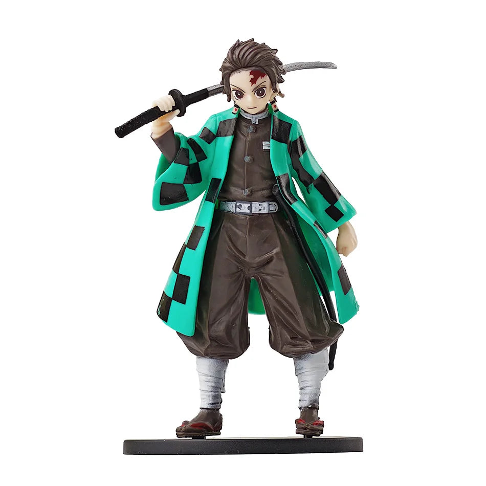 Anime Demon Slayer Kimetsu no Yaiba Figure Kamado Tanjirou Action Figure Agatsuma Zenitsu Nezuko Warrior PVC Model Toys Beauty World Shop