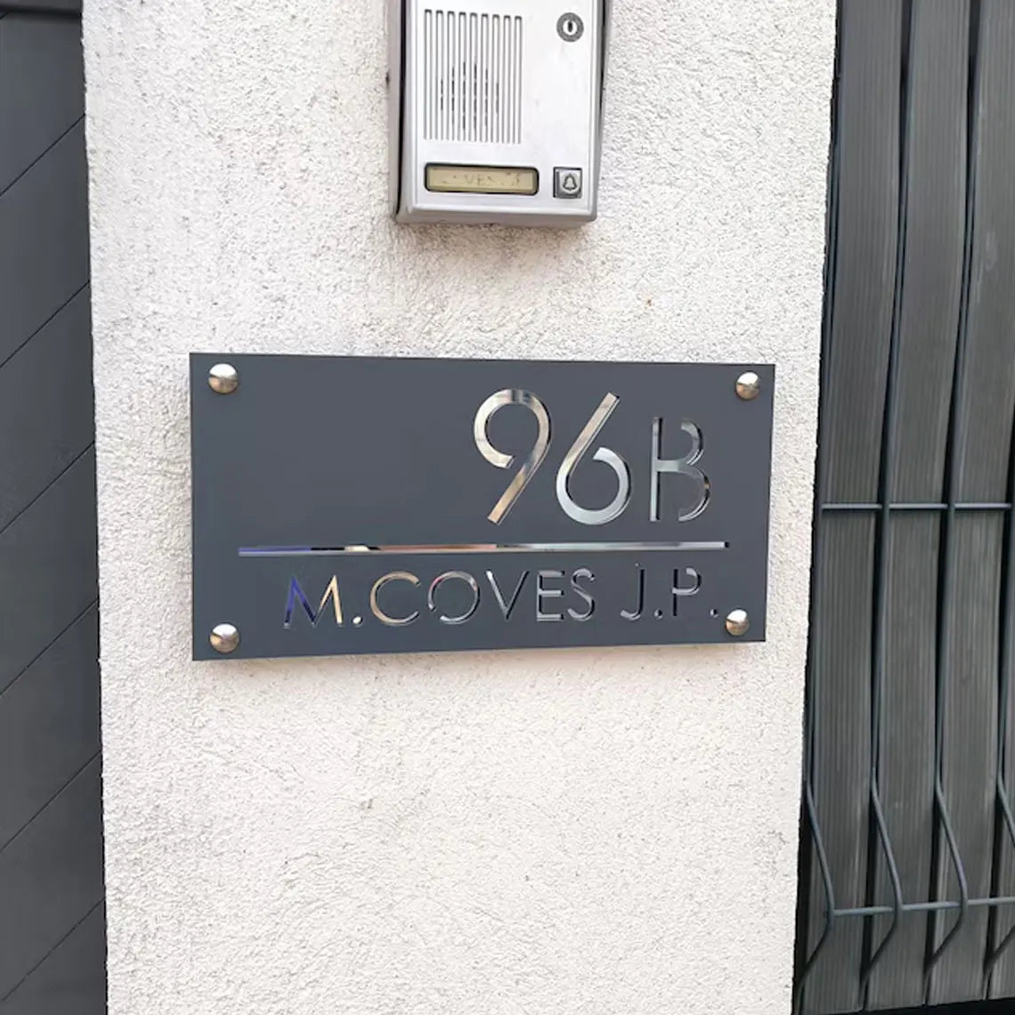 Customized Sign Outdoor House Number Plate Personalized Family Address Name Hotel Sign 3D Acrylic Laser Cut Wall Plaque Beauty World Shop