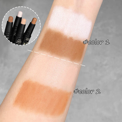 Double-ended dual-purpose high-light trimming stick, three-dimensional contour, nose shadow, facial shape, brighten and trimming Beauty World Shop
