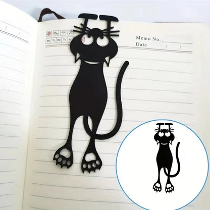 1-5PCS Kawaii Black Cat Bookmarks for Books 3D Plastic Stereo Animal Book Mark for Student Teacher's Gifts Creative Stationery Beauty World Shop