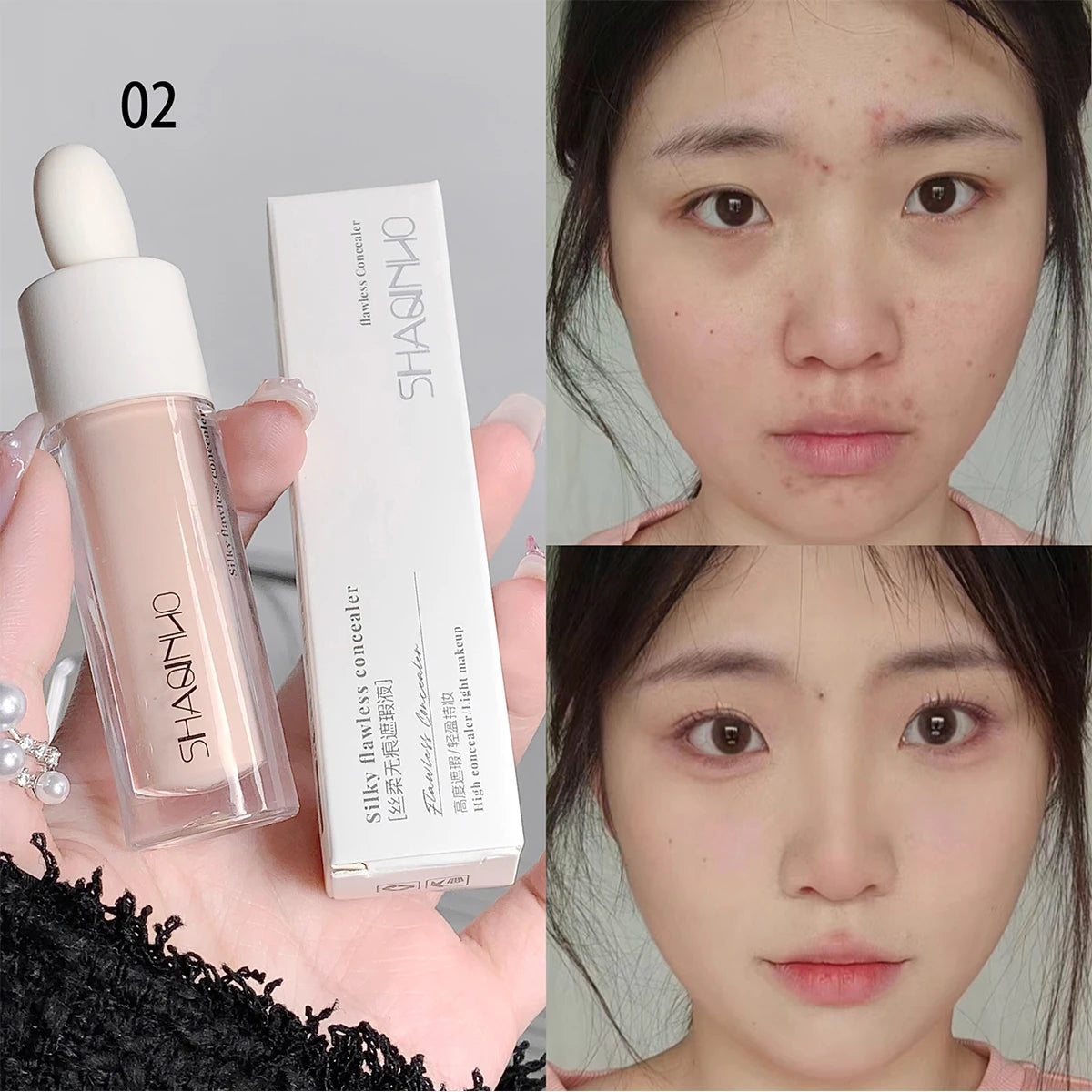3 Colors Silky Concealer Concealer Cover Acne Marks Spots Dark Eye Circles Face Brightening Skin Whitening Concealer Beauty World Shop