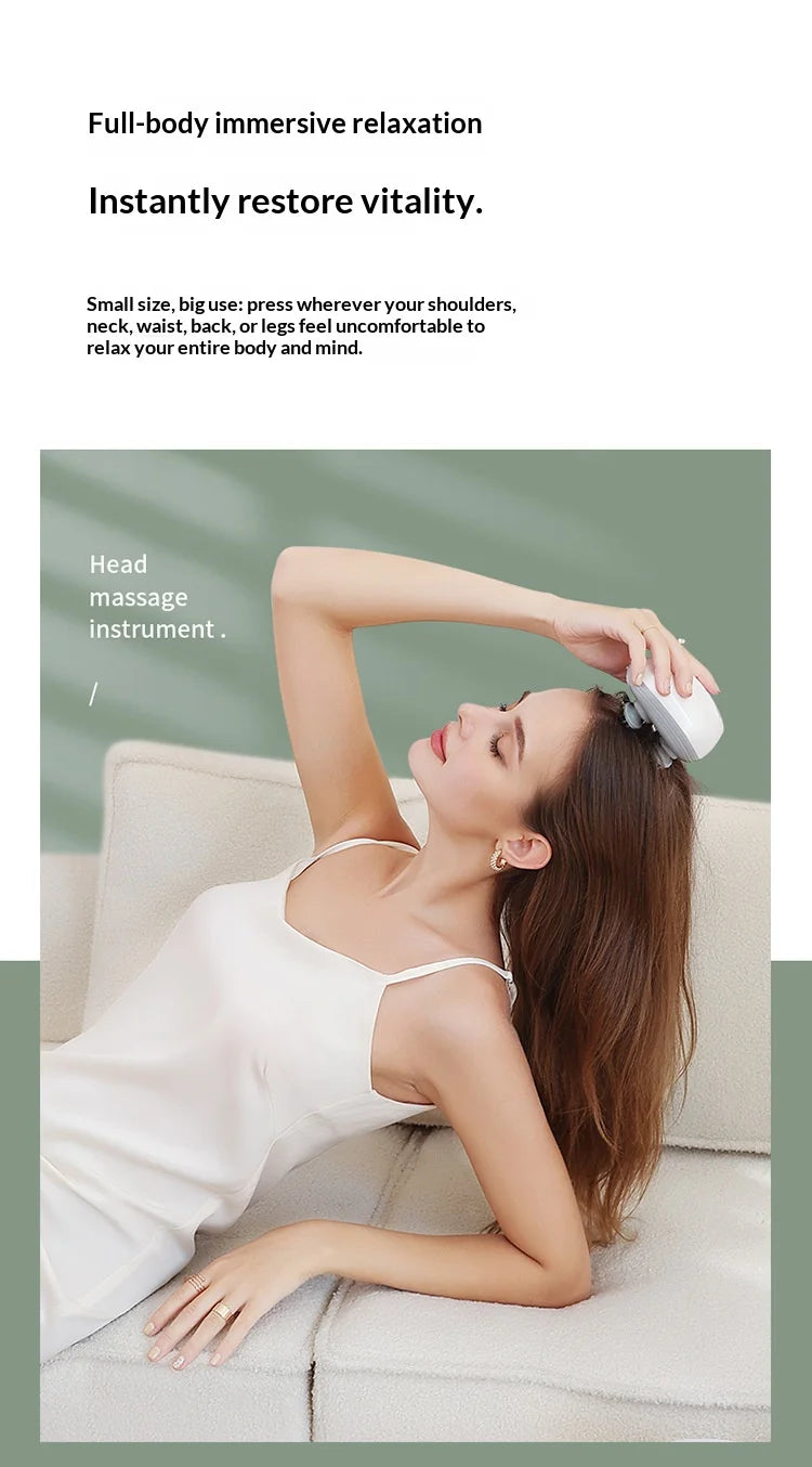 Deep Scalp Massager Head Cleaning Massager Also Suitable for Pets Electric Massage Tool Washable and Portable Beauty World Shop