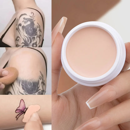 QIC Waterproof & Sweatproof Concealer Cream - Tattoo coverage, Long-Lasting Foundation, Natural,Full coverage, All Skin Types Beauty World Shop
