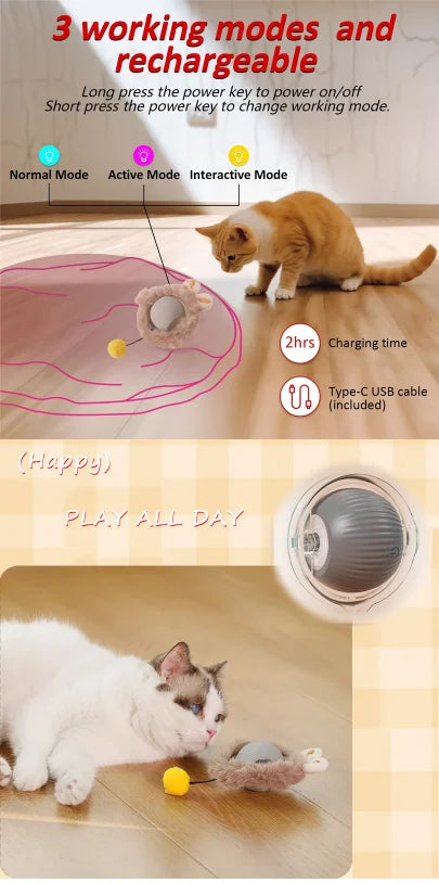 Cat toy ball fast rolling bag cat toy simulation hunting interactive hunting cover suitable for indoor play