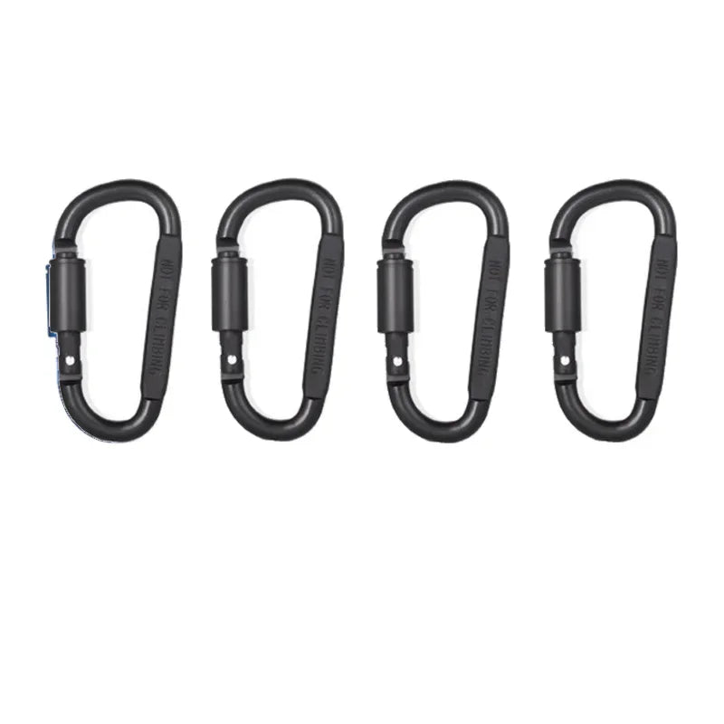 4-6PCS Carabiner Set For Key Camping Survival EDC Outdoor Keychain Clip  Alloy Aluminum Tactical Caribiner Hook Karabiners Beauty World Shop