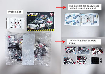 Creative Ghostbusters ECTO-1 Vehicle Technical Building Blocks Racing Car Model Car Assembly Bricks Toys for Kids Adult gifts Beauty World Shop