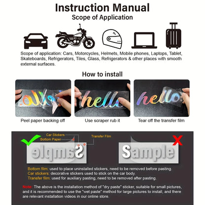 JDM Reflective Car Stickers - Classic Stripes Vinyl Decals, Self-Adhesive for Easy Install - Fit Any Car Body - Waterproof, 4pcs Beauty World Shop