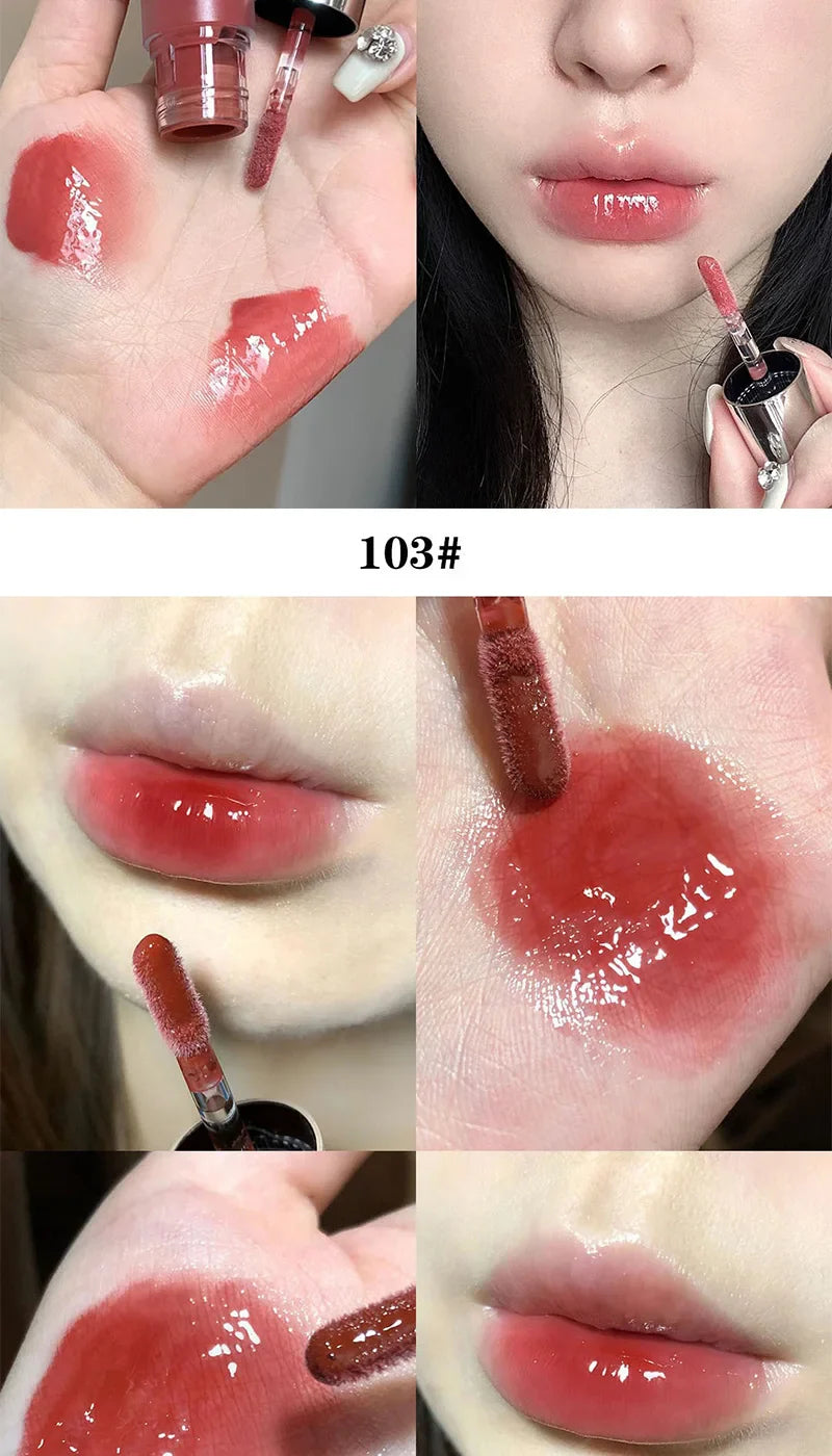 Cappuvini Baby Bottle Lip Gloss — Hydrating Mirror Finish, Glass-Effect Lip Gloss for Jelly-Like Lips, Beauty Trend Shop