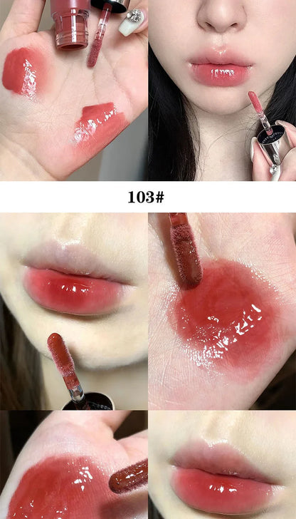 Cappuvini Baby Bottle Lip Gloss — Hydrating Mirror Finish, Glass-Effect Lip Gloss for Jelly-Like Lips, Beauty Trend Shop