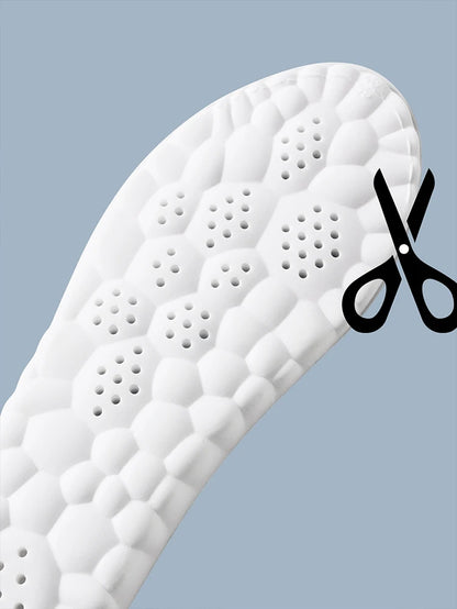1/2/4pairs Latex Sport Insoles Soft High Elasticity Shoe Pads Orthotic Breathable Shock Absorption Cushion Arch Support Insole Beauty World Shop