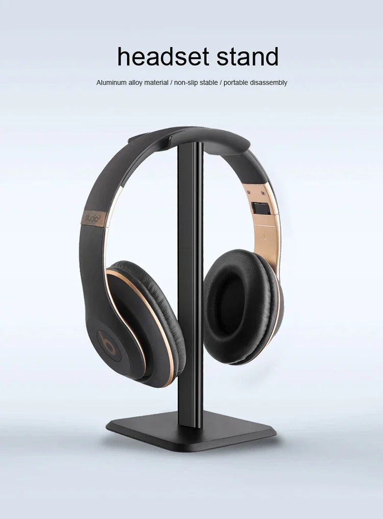 Black and White Earphone Holder Detachable Computer Esports Game Headset Desktop Storage Universal Display Rack for All Headsets