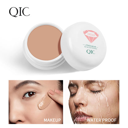 QIC Waterproof & Sweatproof Concealer Cream - Tattoo coverage, Long-Lasting Foundation, Natural,Full coverage, All Skin Types Beauty World Shop