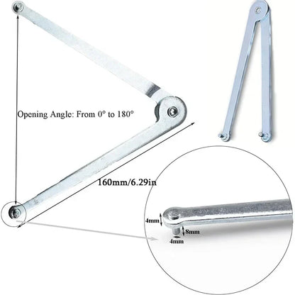 Universal Adjustable Angle Grinder Wrench Pin Wrench, Hand Wrench Pin Pliers Round Nuts (4mm/0.15in) suitable for Angle Grinders Beauty Trend Shop
