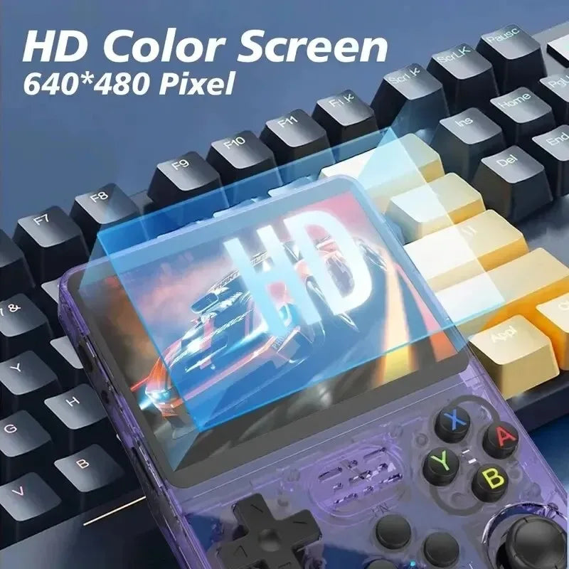 R36S Retro Handheld Video Game Console Linux System 3.5 Inch IPS Screen R35s Plus Portable Pocket Video Player 64GB 128GB Beauty Fashion