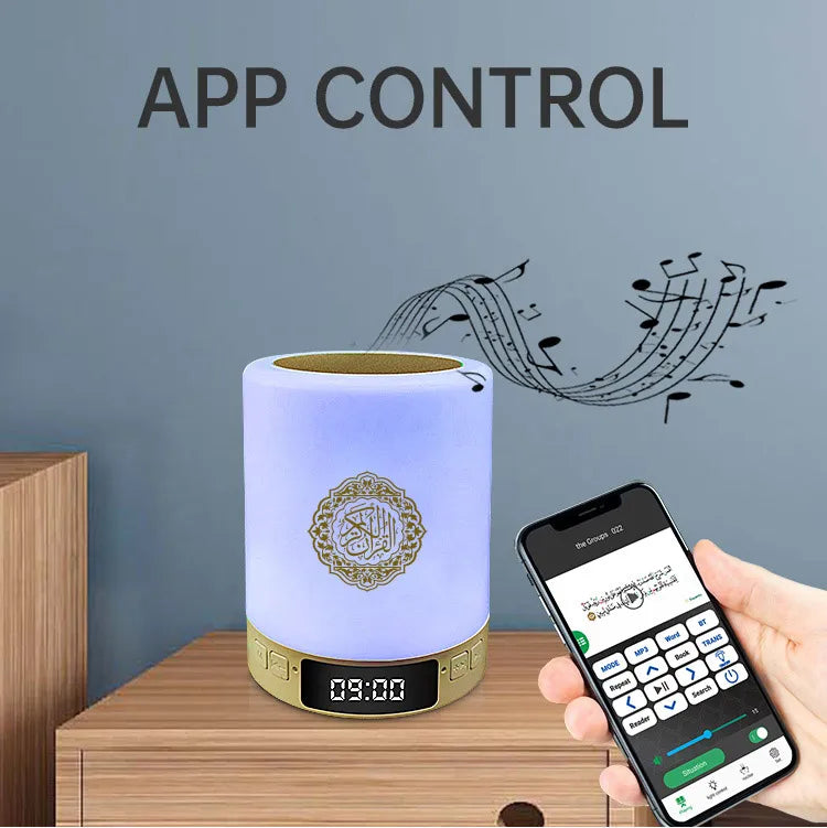 Holy Mini Bright Muslim Night Light Quran Lamp Box Koran Gift Azan Wireless Bluetooth Speaker Sound Portable Blutooth Music Home