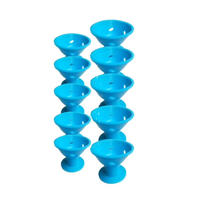 Heatless Hair Curlers Set: 10 Pieces Including Large and Small Soft Overnight Rollers for Women and Kids Lazy Curling Rods Beauty World Shop