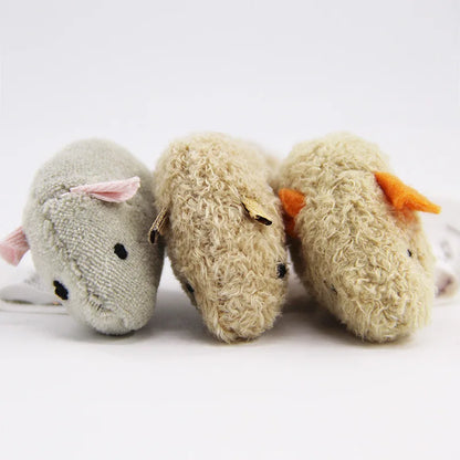 3pcs/set Funny Cat Toy Plush Simulation Mouse Toy Interactive Bite Resistance Plush Mouse Cat Scratch Mouse Toy For Kitten Beauty World Shop
