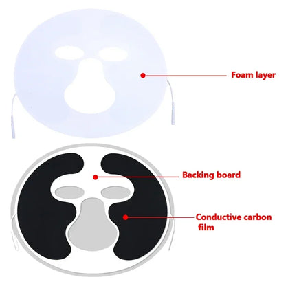 Facial Electrode Pads Gel Non-woven Patch Self-adhesive Acupuncture Electric Massager Digital Machine Beauty World Shop