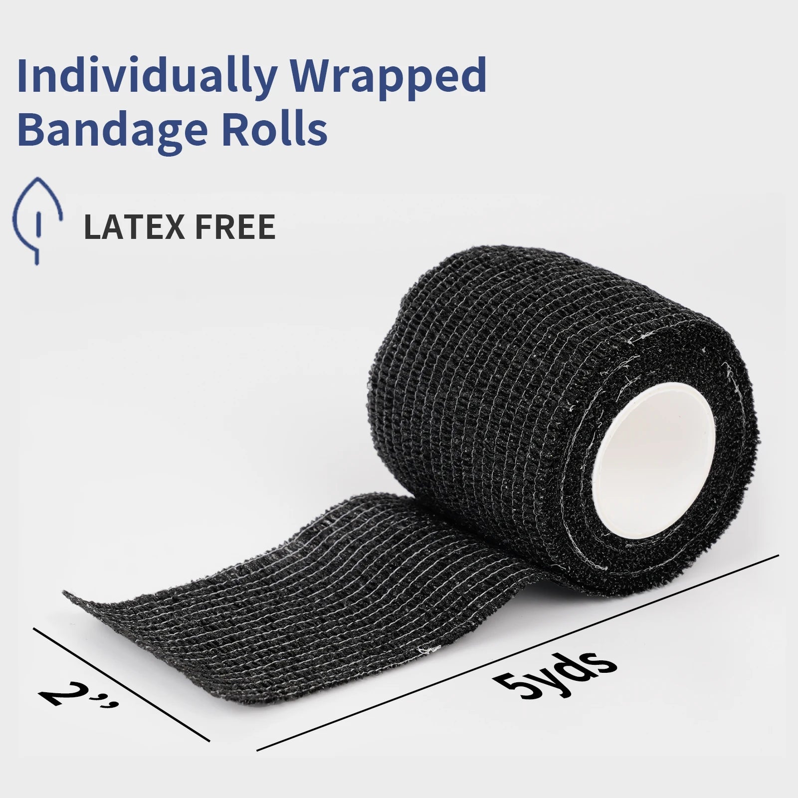 3/6/12/24/48 PCS Tattoo Grip Cover Wrap Disposable Black  Bandage For Tattoo Grip Bandage Machine Tape Tube Accessories Beauty World Shop