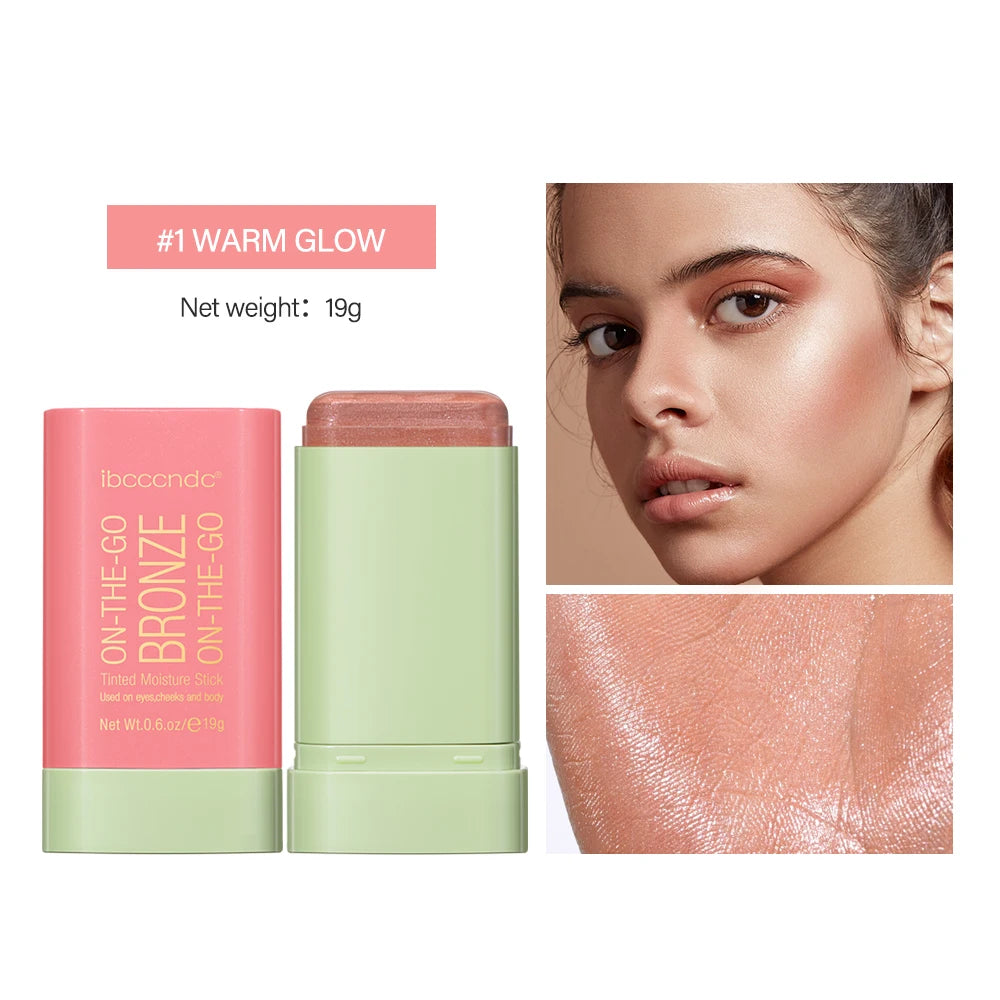 Multi-function Blush Stick Face Makeup Waterproof Easy Color Rouge Blusher Cream Contour Rendering Brightening Contour Makeup Beauty World Shop