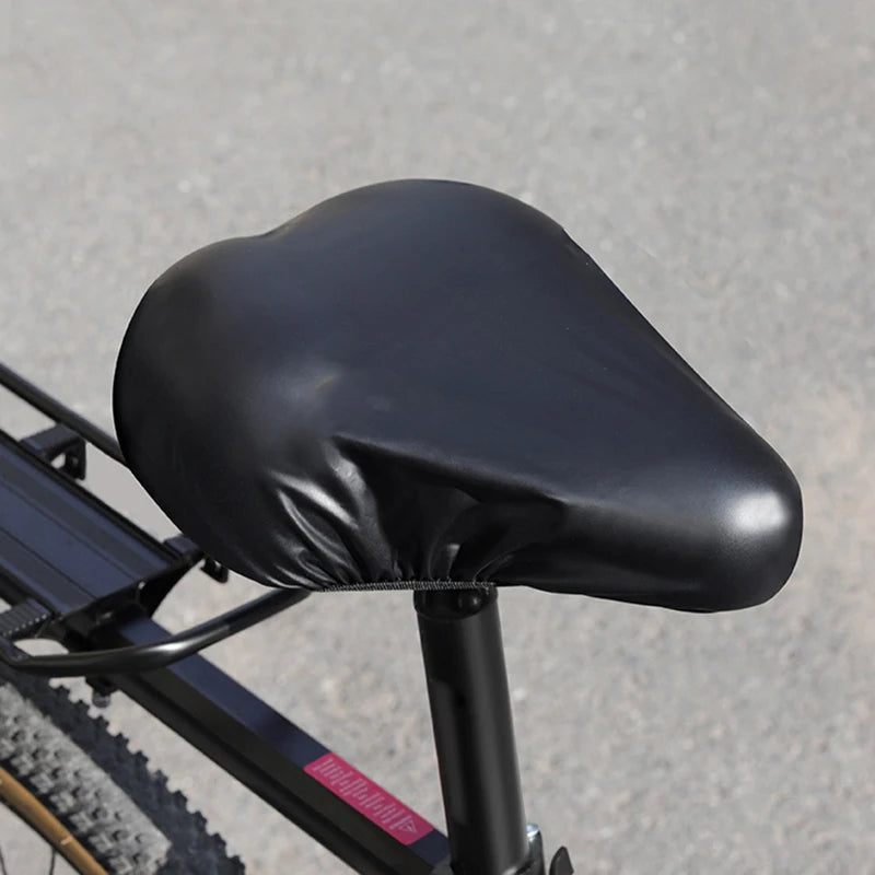 1Pc Portable Bicycle Cushion Cover Waterproof Bike Seat Rain Cover High Quality Ultralight Elastic Seat Cover 23x25cm Black Beauty World Shop