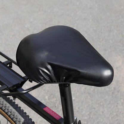 1Pc Portable Bicycle Cushion Cover Waterproof Bike Seat Rain Cover High Quality Ultralight Elastic Seat Cover 23x25cm Black Beauty World Shop