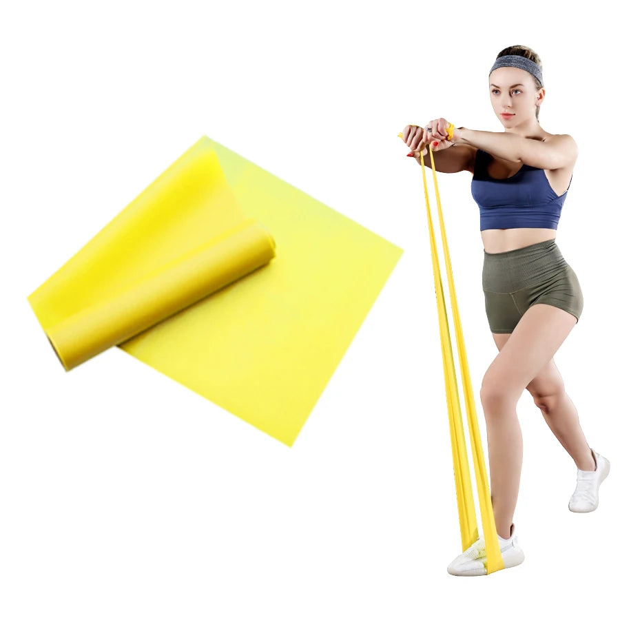 Long Training Stretch Bands Yoga Pilates Resistance Band for Physical Lower Body home Strength Elastic Exercise Bands Beauty World Shop