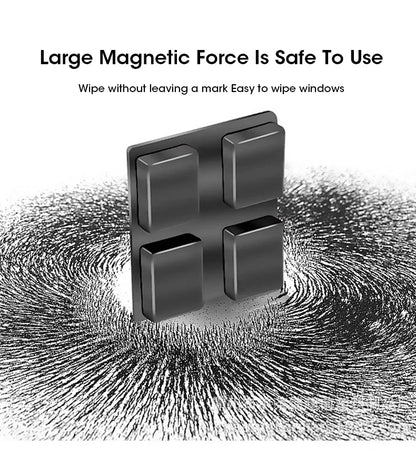 Dual Sided Magnetic Glass Cleaner High Rise Window Wiper With Automatic Drainage System For Home Office Multi Surface Cleaning Beauty World Shop