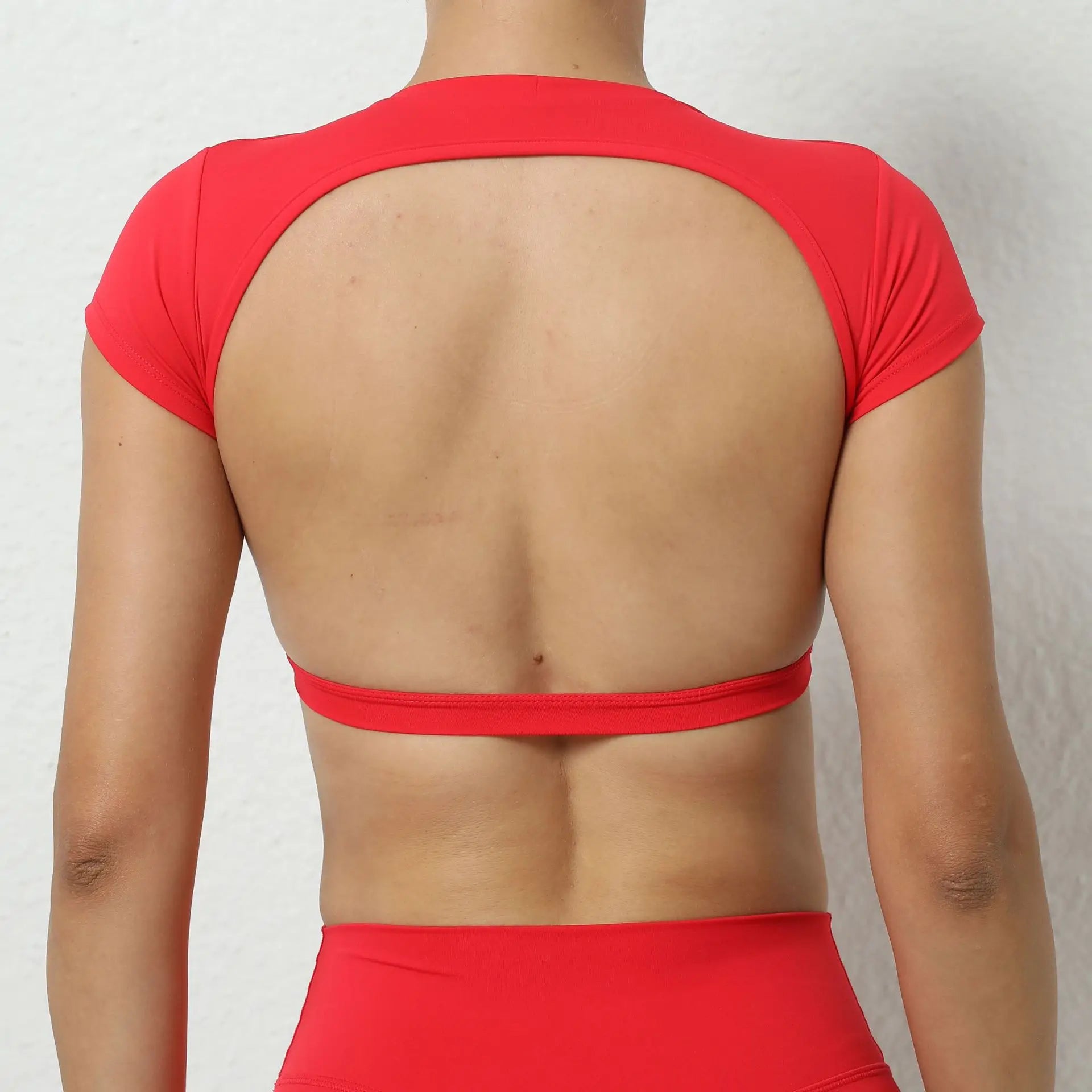 Hearuisavy Sports Shirts Breathable Workout Tops Fitness Sportswear Female Backless Yoga Clothing Sport Crop Tops Women Gym Top Beauty World Shop