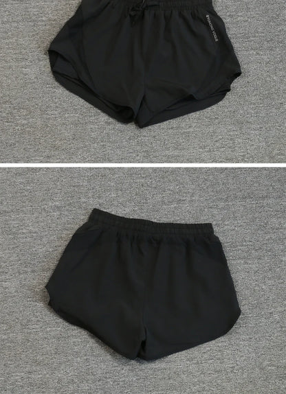 2024 summer cross-border foreign trade Fitness running exercise shorts women's breathable quick-drying anti-exposure short pants