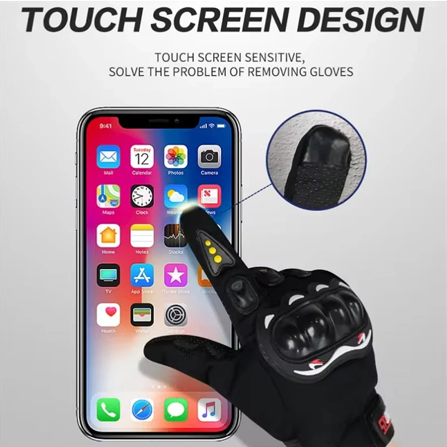 Motorcycle Gloves Full Finger Protective Outdoor Knight Sports Breathable Racing Cycling Street Riding Fitness Gloves Beauty World Shop