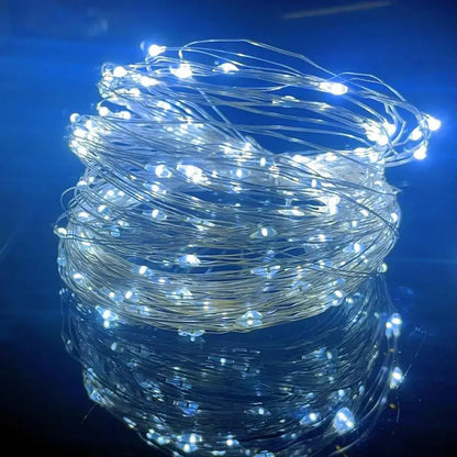 30M 10M Waterproof USB LED Lights String Copper Wire Fairy Garland Light Lamp Christmas Wedding Party Holiday Lighting wreath Beauty World Shop