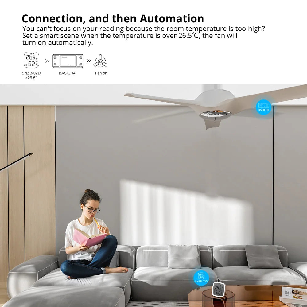 1-10PCS SONOFF BASICR4 WiFi Smart Switch ESP32 Magic Switch Mode Reliable Safe EWeLink Remote Control with S-MATE2 Alexa Google Beauty World Shop