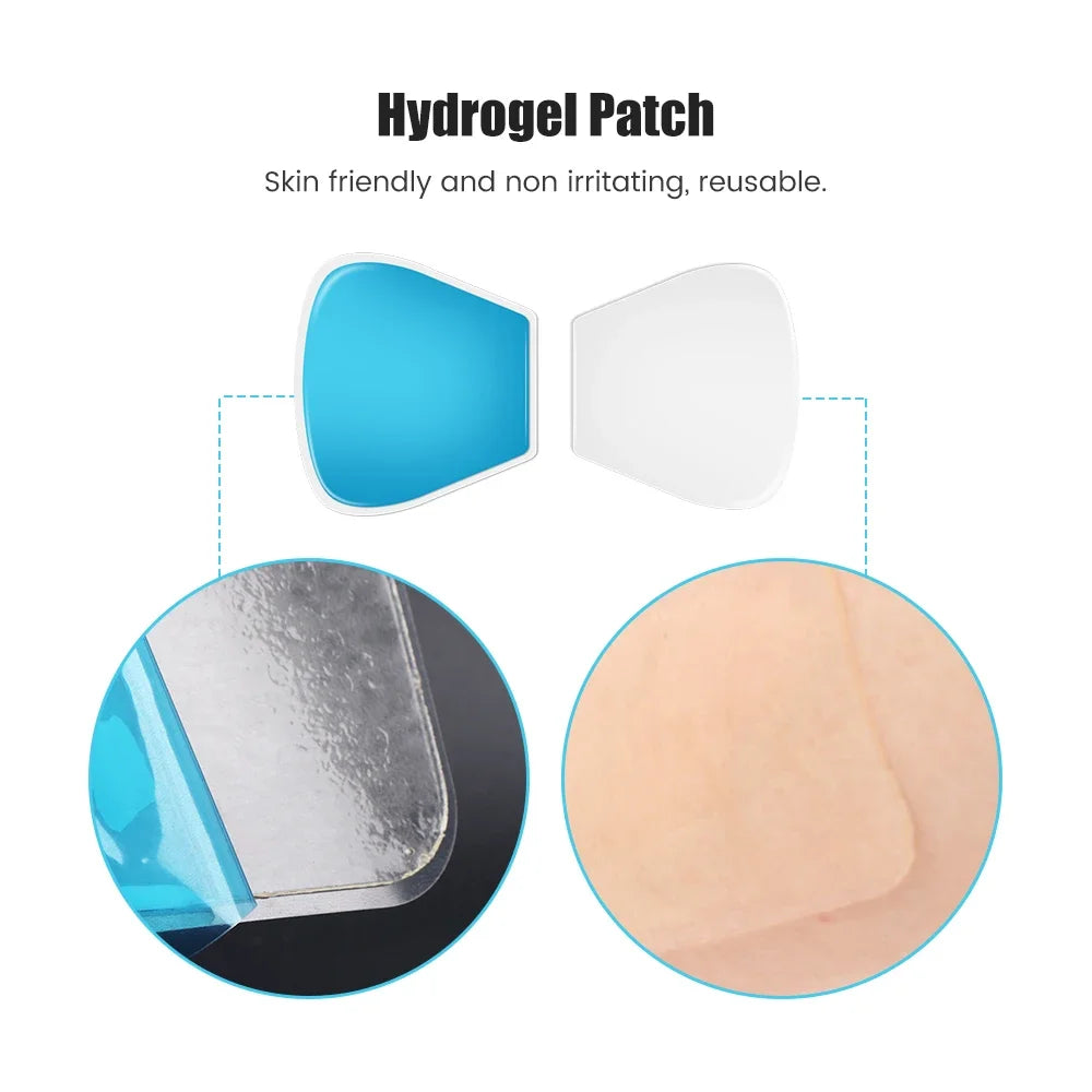 Gel Pads for EMS Neck Massager Replacement Patches Cervical Massager Self Adhesive massage Sticker for Shoulder Back Pain Relief Beauty World Shop