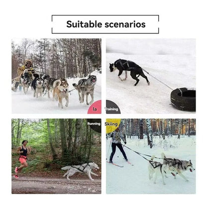 Dog Outdoor Sled Chest Strap Dog Weight Training Traction Strap Husky Samo Snowboard Traction Rope