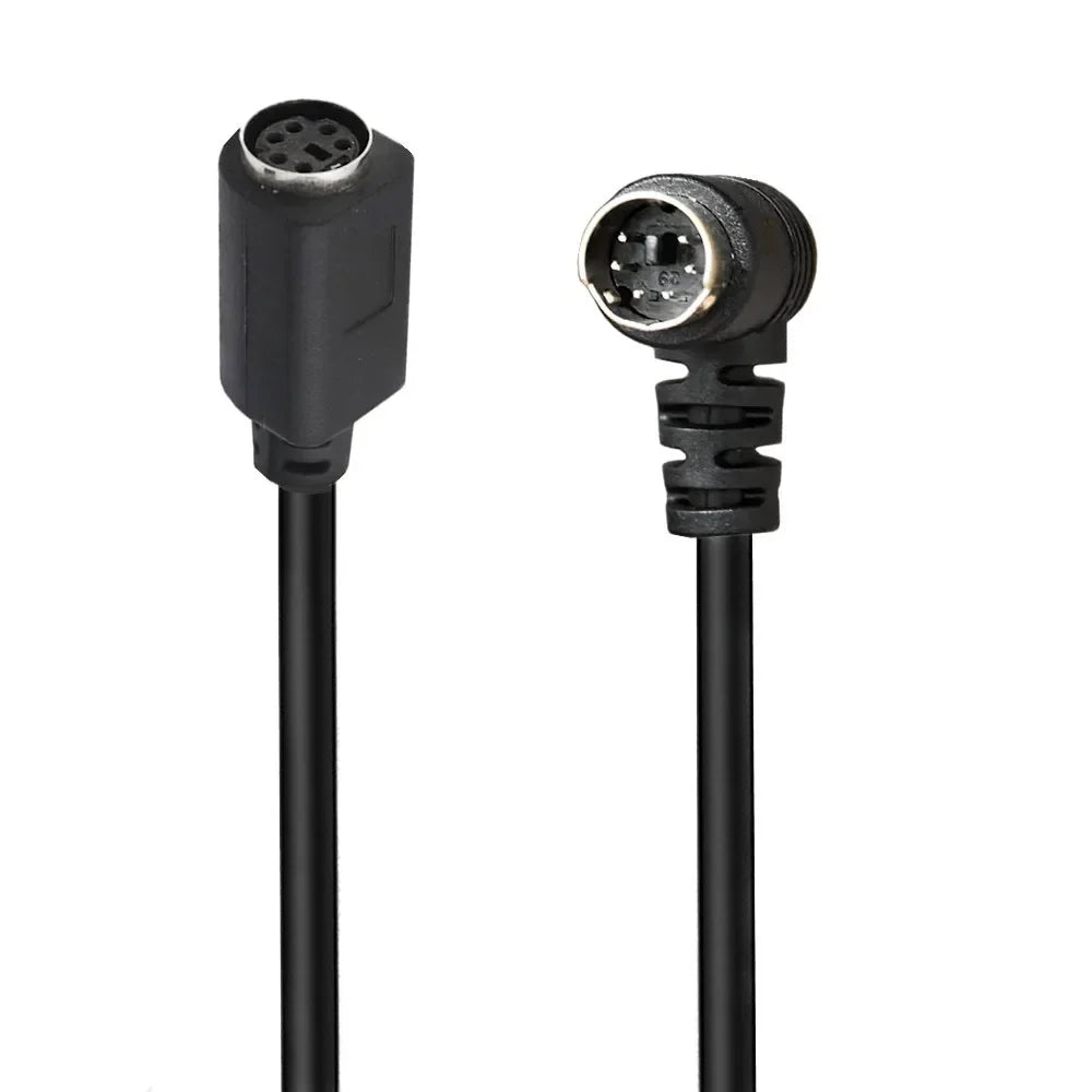 Mini DIN 6-Pin Adapter Cable 6 Pin  PS/2 PS2  Data Cable Male to Male to Female Straight and Elbow Mini DIN 6Pin