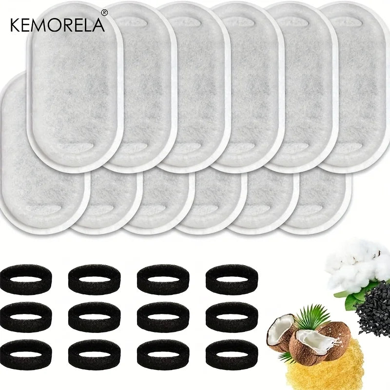 12/15PCS Cat Water Fountain Activated Carbon Sponge Filters for Stainless Steel Water Dispenser Pet Healthy Water Care Accessory Beauty World Shop