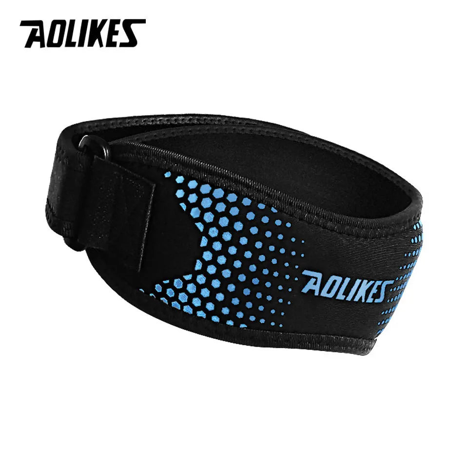 AOLIKES 1PCS Knee Braces for Knee Pain,Patella Knee Support Strap,Adjustable Patellar Tendon Stabilizer Band for Basketball Beauty World Shop