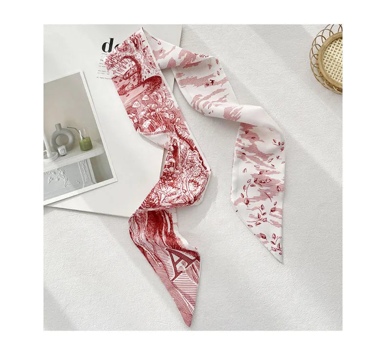 26 Letters Tarot Constellation Bag Scarf Twill Silk Scarves Women New Neckerchief Hair Headbands Beauty World Shop