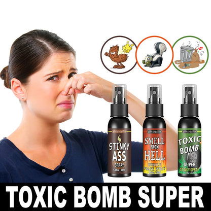 30ml Fart Gag Spray Prank Joke Plastic Spray Can Stink for Adults Kids Terrible Stinky Fart Spray Non Toxic Halloween Funny Toys Beauty World Shop