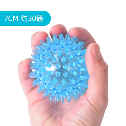 Spiky Ball Hollow Soft Transparent Strength Recovery Exercise Stress Relief Massage Ball for Hand Wrist Beauty World Shop