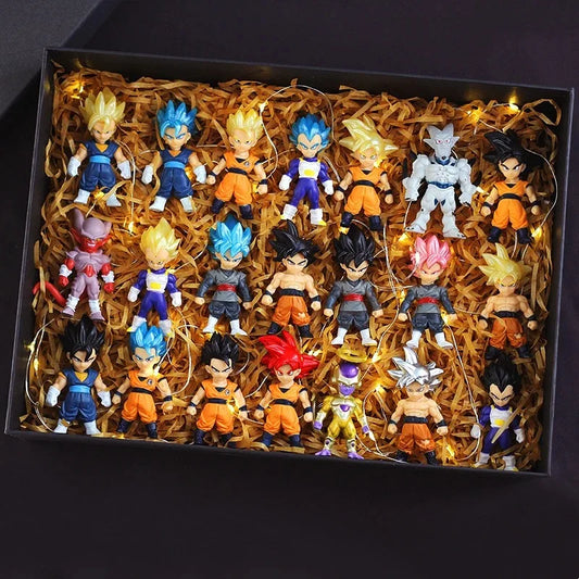Dragon Ball Z Super Saiyan Son Goku Son Gohan Vegeta Broly Piccolo Majin Buu Action Figure Set Anime Figurines Model Gifts Toys Beauty World Shop