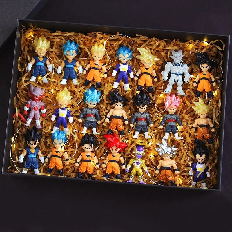 Dragon Ball Z Super Saiyan Son Goku Son Gohan Vegeta Broly Piccolo Majin Buu Action Figure Set Anime Figurines Model Gifts Toys Beauty World Shop