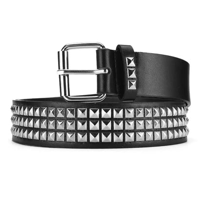 Trend Rivet Belt Heavy Metal Belt Men Women Punk Nightclub Rock Style Belt Jeans Belt Y2K Belt Fashion Decoration Women's Belts Beauty World Shop